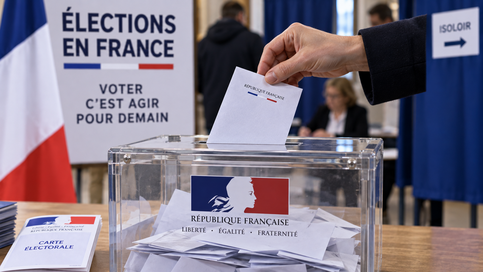 Minute Actu : Elections Francaises Urnes