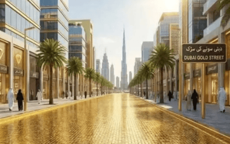 Dubaï va recouvrir une rue entière d’or, une première mondiale