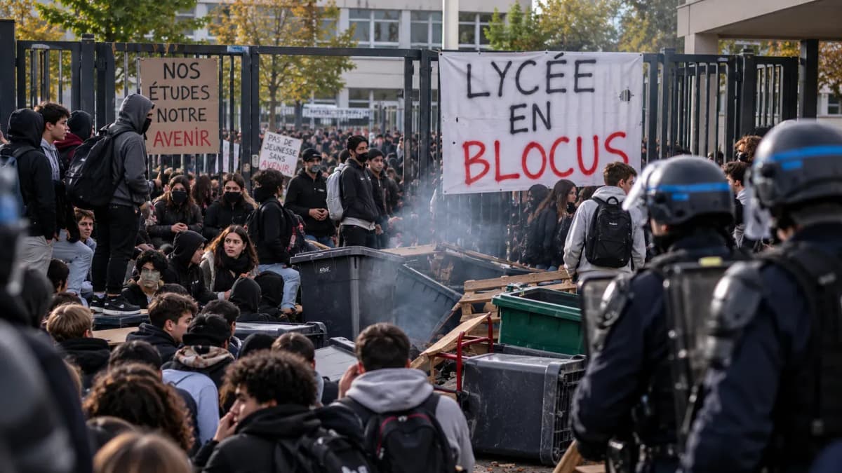 Affrontements entre lycéens et forces de l’ordre devant un établissement