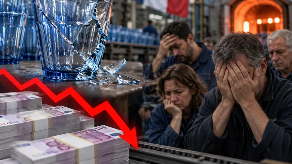Verres Duralex dans une usine