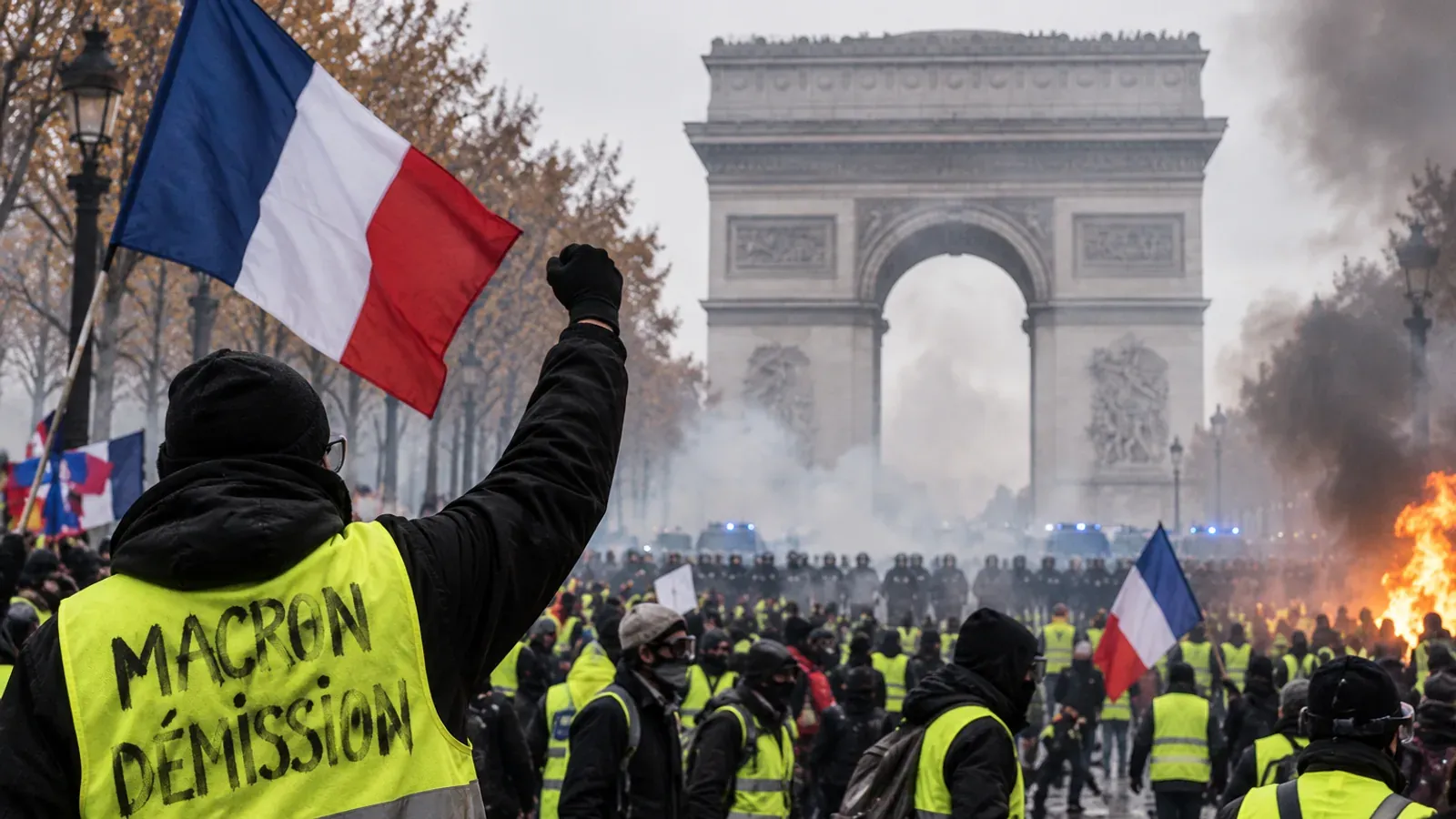 Manifestation de Gilets jaunes à Paris