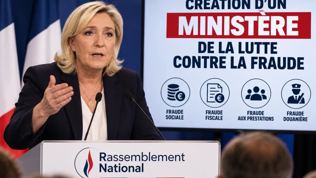 Marine Le Pen présente un ministère de la lutte contre la fraude