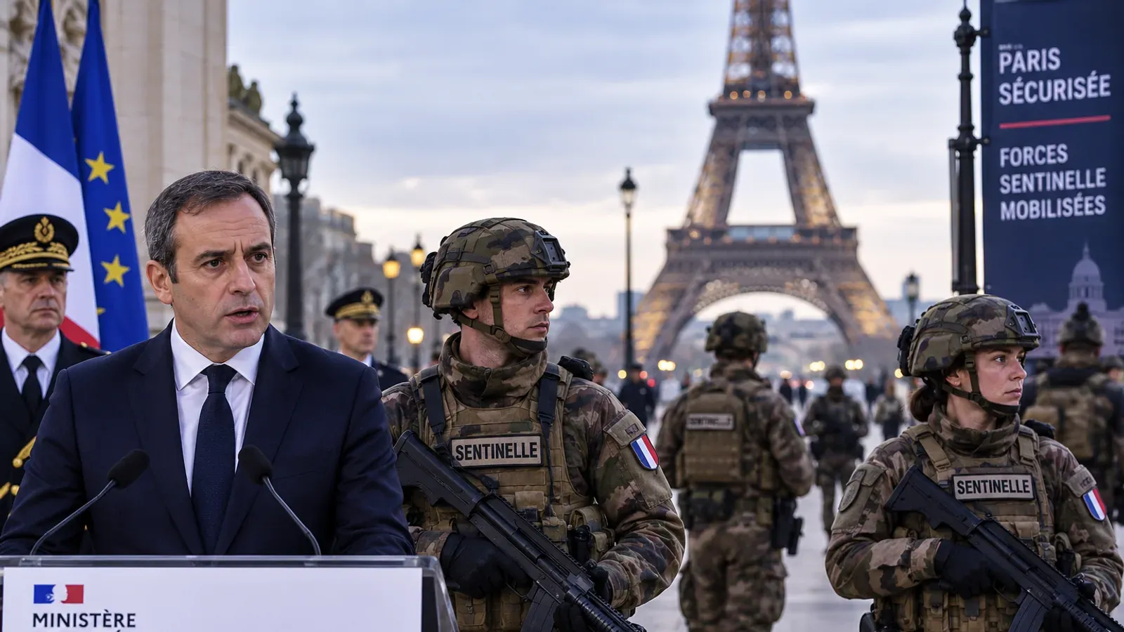 Militaires de l’opération Sentinelle à Paris