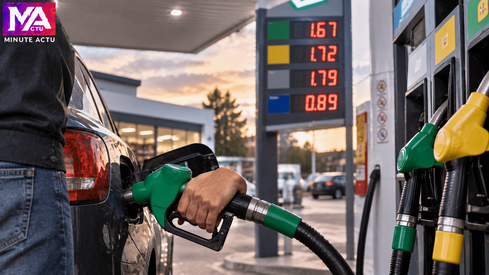 Minute Actu : Carburant Station service