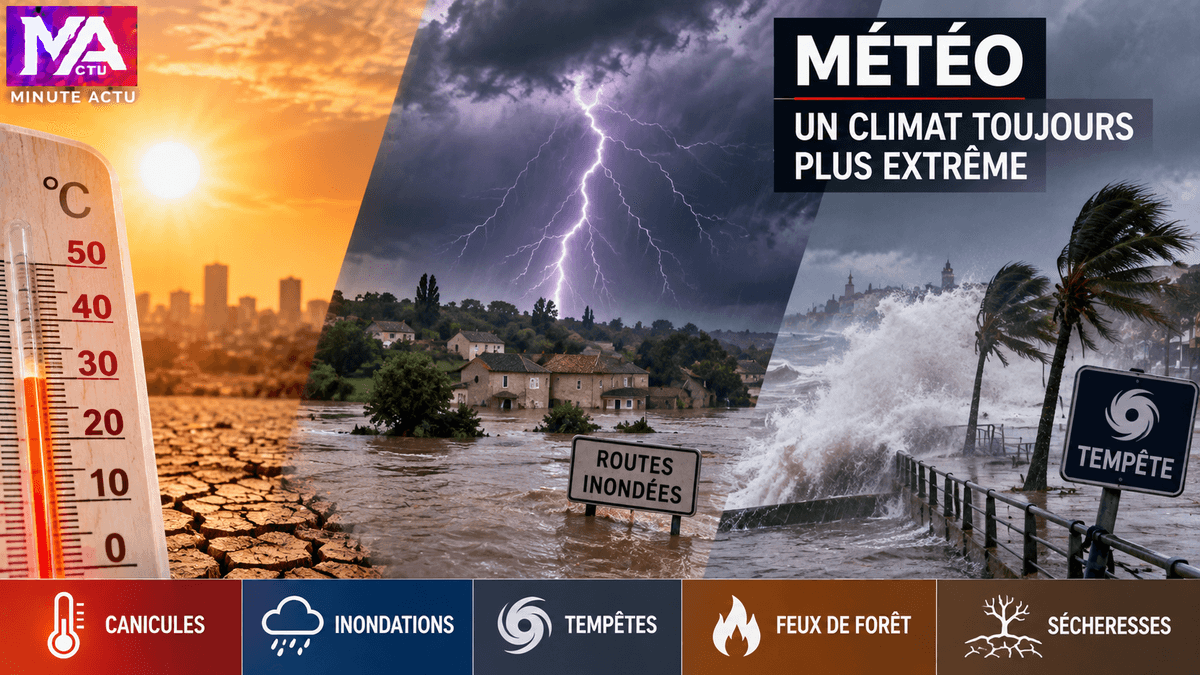 Minute Actu : Meteo Climat catastrophe naturelle