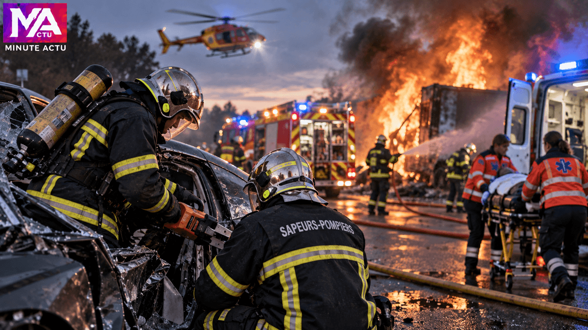 Minute Actu : Pompier Incendie accident