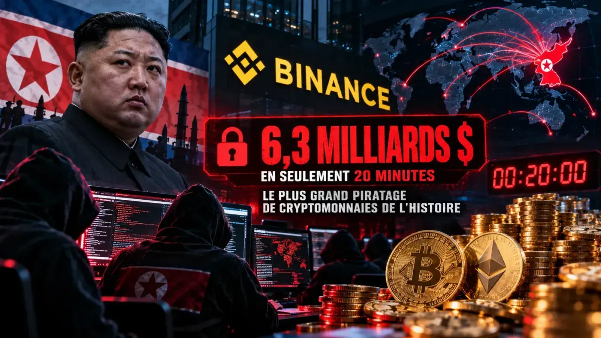 Illustration : le piratage de Binance attribué à la Corée du Nord