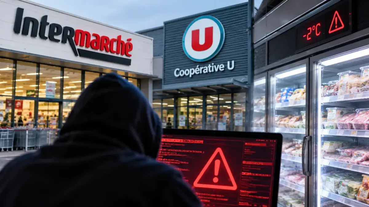 Rayons frais d’un supermarché touchés par une cyberattaque