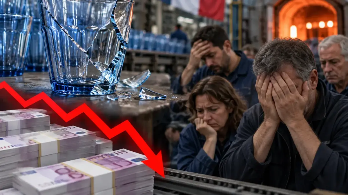 Verres Duralex dans une usine