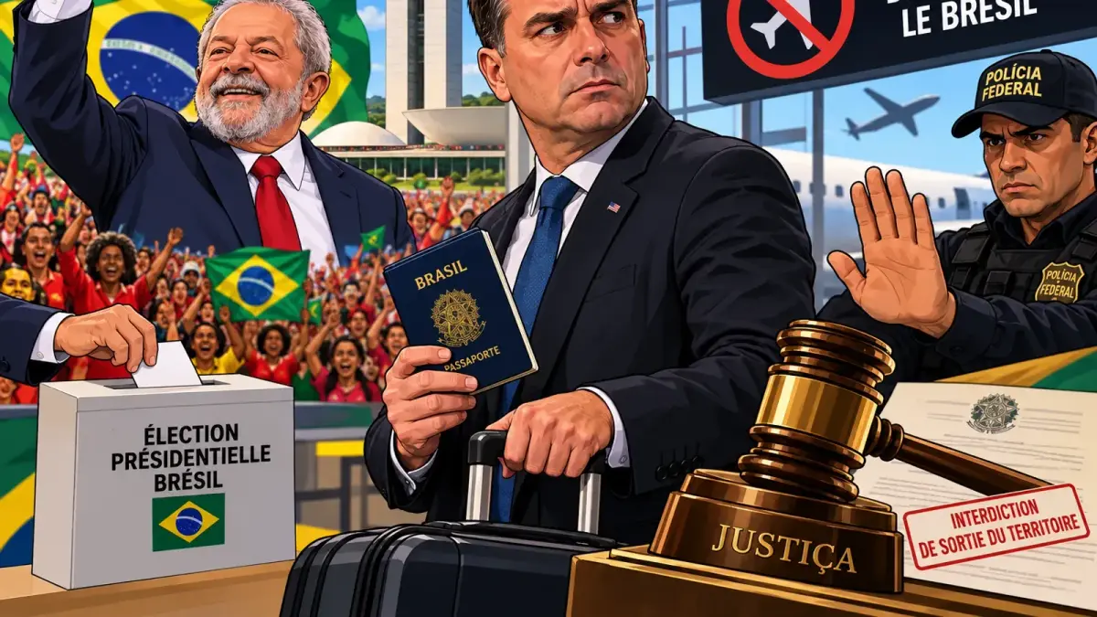 Illustration : Flavio Bolsonaro et l’interdiction de quitter le Brésil