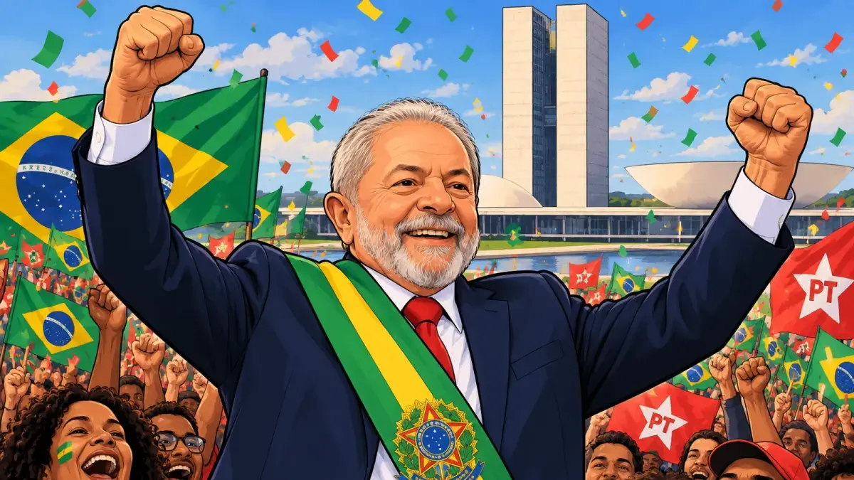 Illustration : Lula célèbre sa réélection à Brasília