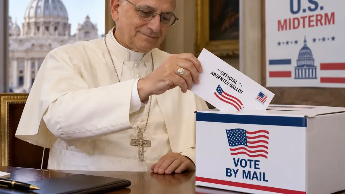 Illustration : le pape Léon XIV vote par correspondance