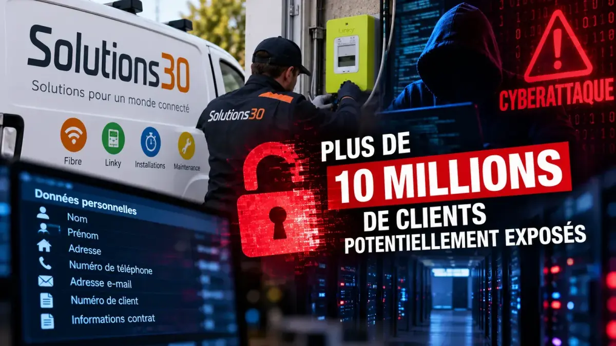 Alerte de cyberattaque et données personnelles exposées