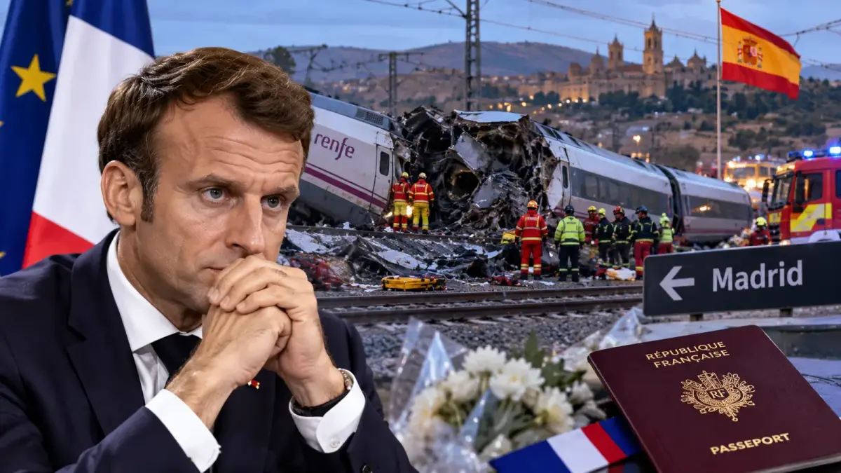 Illustration : collision ferroviaire en Espagne et hommage franco-espagnol