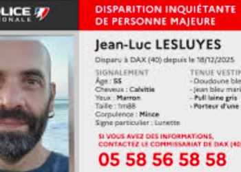 Avis de recherche : Jean-Luc disparu à Dax