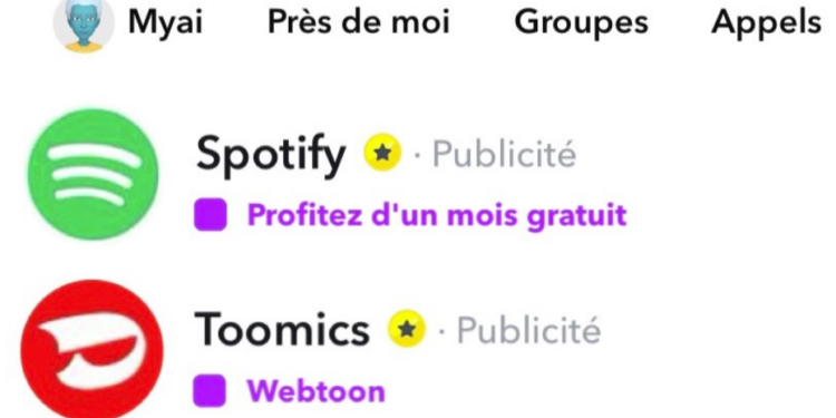 Snapchat : les publicités arrivent massivement dans l&rsquo;onglet Conversations